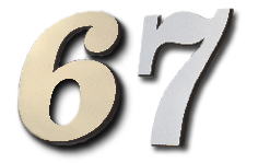 Gerosylbuchstaben, Materialstärke 4mm, Versalhöhe 45mm, Farbe gold und silber